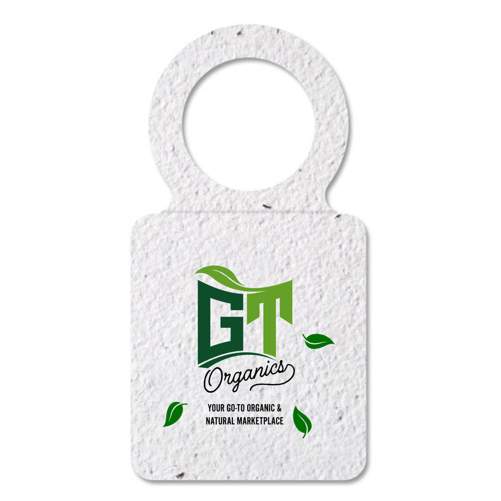 Bloomin Wine Necker in Seed Paper - White - Full Color