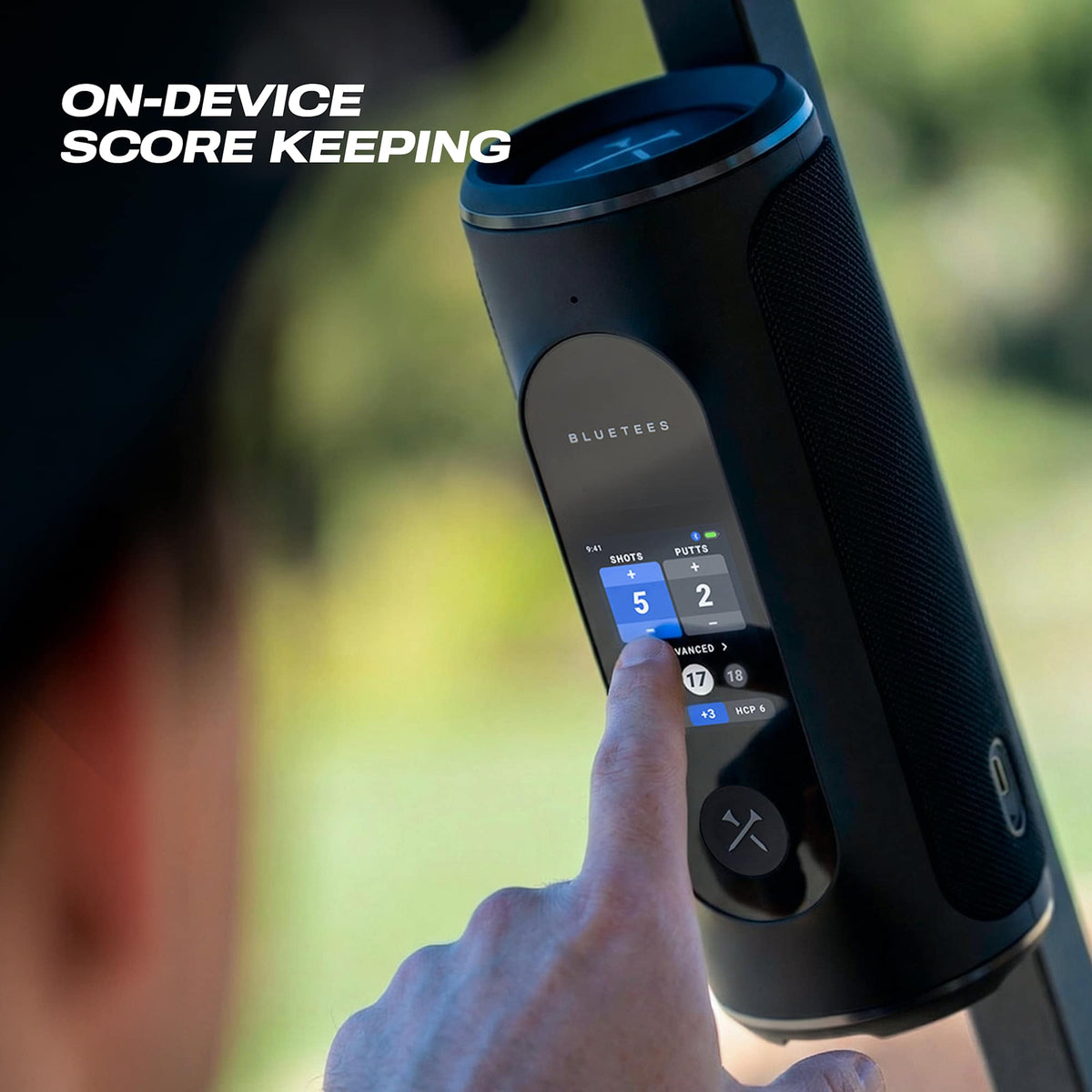 Blue Tees Player Pro GPS Golf Speaker with Touchscreen - Black - Photo 18