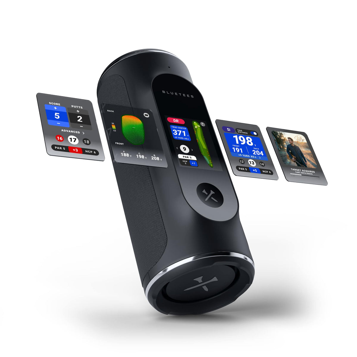 Blue Tees Player Pro GPS Golf Speaker with Touchscreen - Black - Photo 22