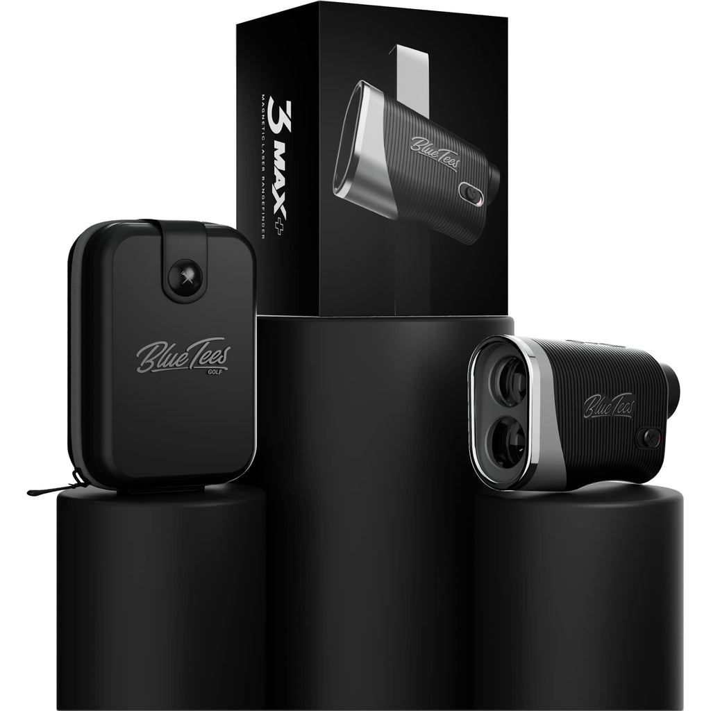 Blue Tees Series 3 Max+ Golf Rangefinder with Slope - Black - Right Angle Packaging 3