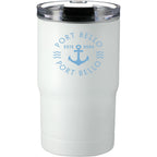 Bluff Can Cooler and Tumbler, 12 oz - White - Front