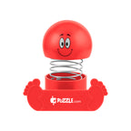 Bobble Head Phone Holder with Smiley Face - Red - Pad Print