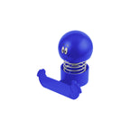Bobble Head Phone Holder with Smiley Face - Royal Blue - Angle