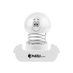 Bobble Head Phone Holder with Smiley Face - White - Pad Print