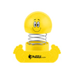 Bobble Head Phone Holder with Smiley Face - Yellow - Pad Print