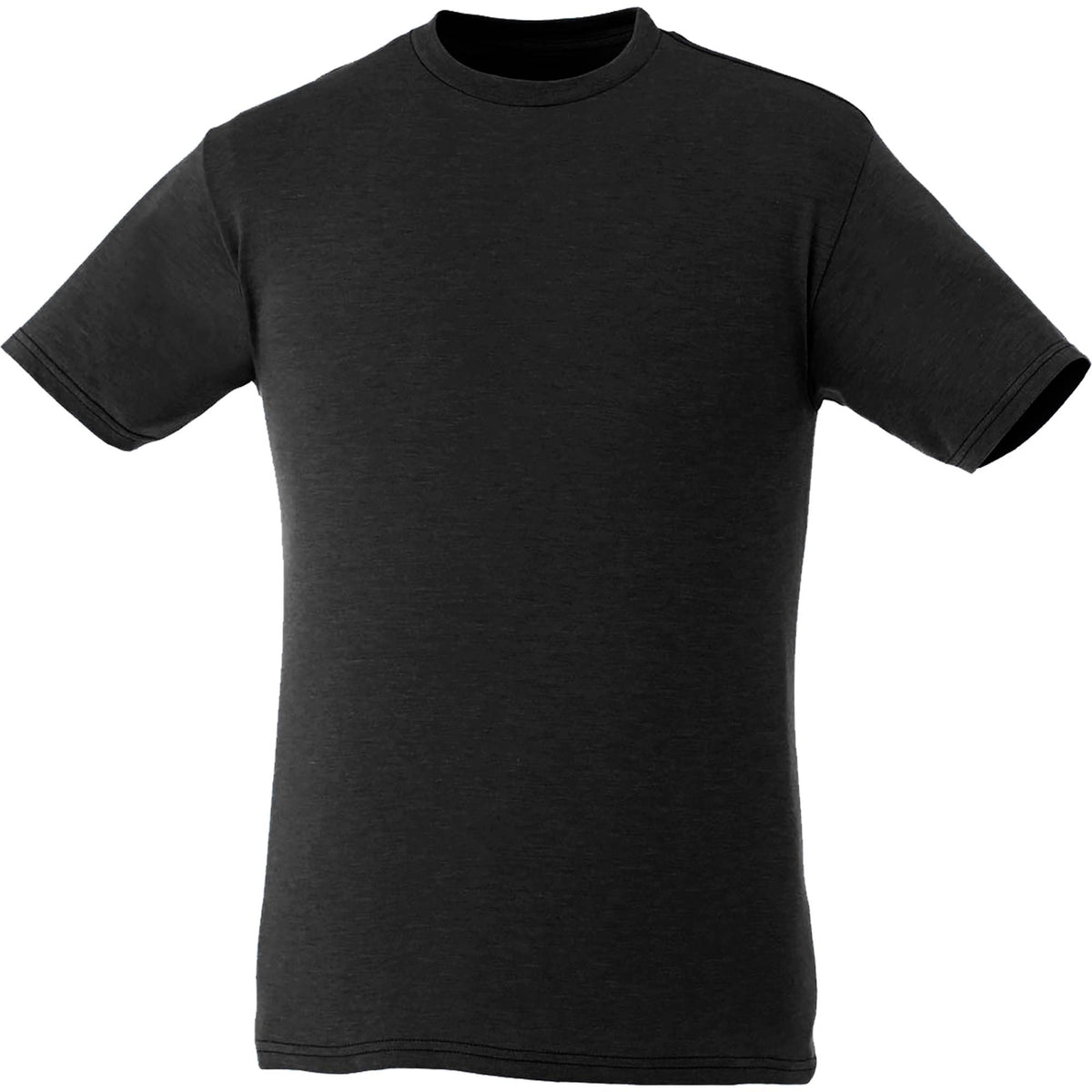 Bodie Crew Neck Short Sleeve Tee for Men Embroidery - Black - Front