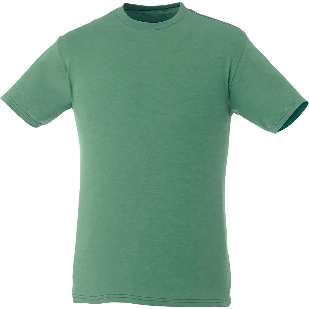 Bodie Crew Neck Short Sleeve Tee for Men Embroidery - Kelly Heather - Front