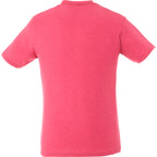 Bodie Crew Neck Short Sleeve Tee for Men Embroidery - Magenta Heather - Back Flat