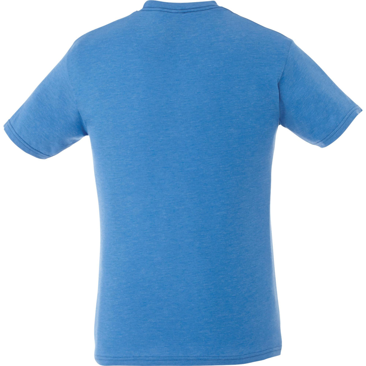 Bodie Crew Neck Short Sleeve Tee for Men Embroidery - New Royal Heather - Back Flat
