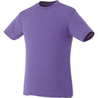Bodie Crew Neck Short Sleeve Tee for Men Embroidery - Purple Heather - Front Flat