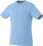 Bodie Crew Neck Short Sleeve Tee for Men Embroidery - Sky Heather - Front Flat