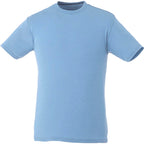 Bodie Crew Neck Short Sleeve Tee for Men Embroidery - Sky Heather - Front