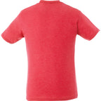 Bodie Crew Neck Short Sleeve Tee for Men Embroidery - Team Red Heather - Back Flat