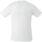 Bodie Crew Neck Short Sleeve Tee for Men Embroidery - White - Back Flat