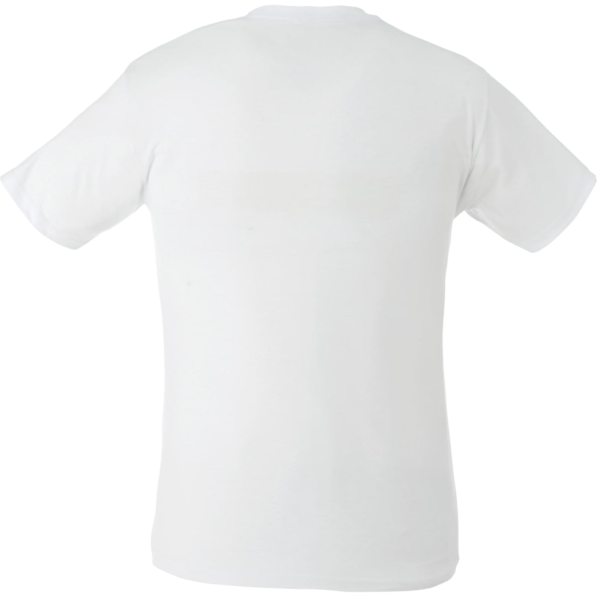 Bodie Crew Neck Short Sleeve Tee for Men Embroidery - White - Back Flat