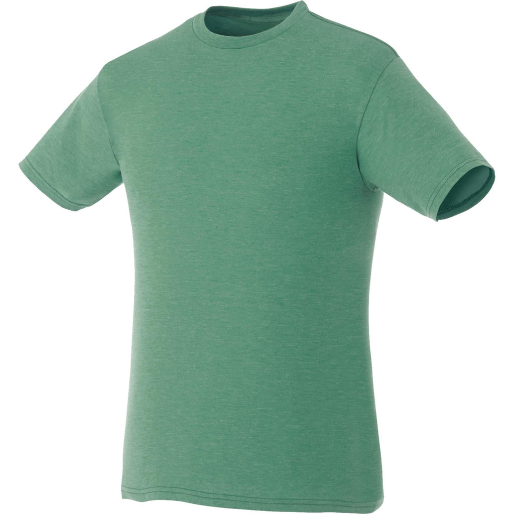 Bodie Crew Neck Short Sleeve Tee for Men Transfer - Kelly Heather - Front Flat 2