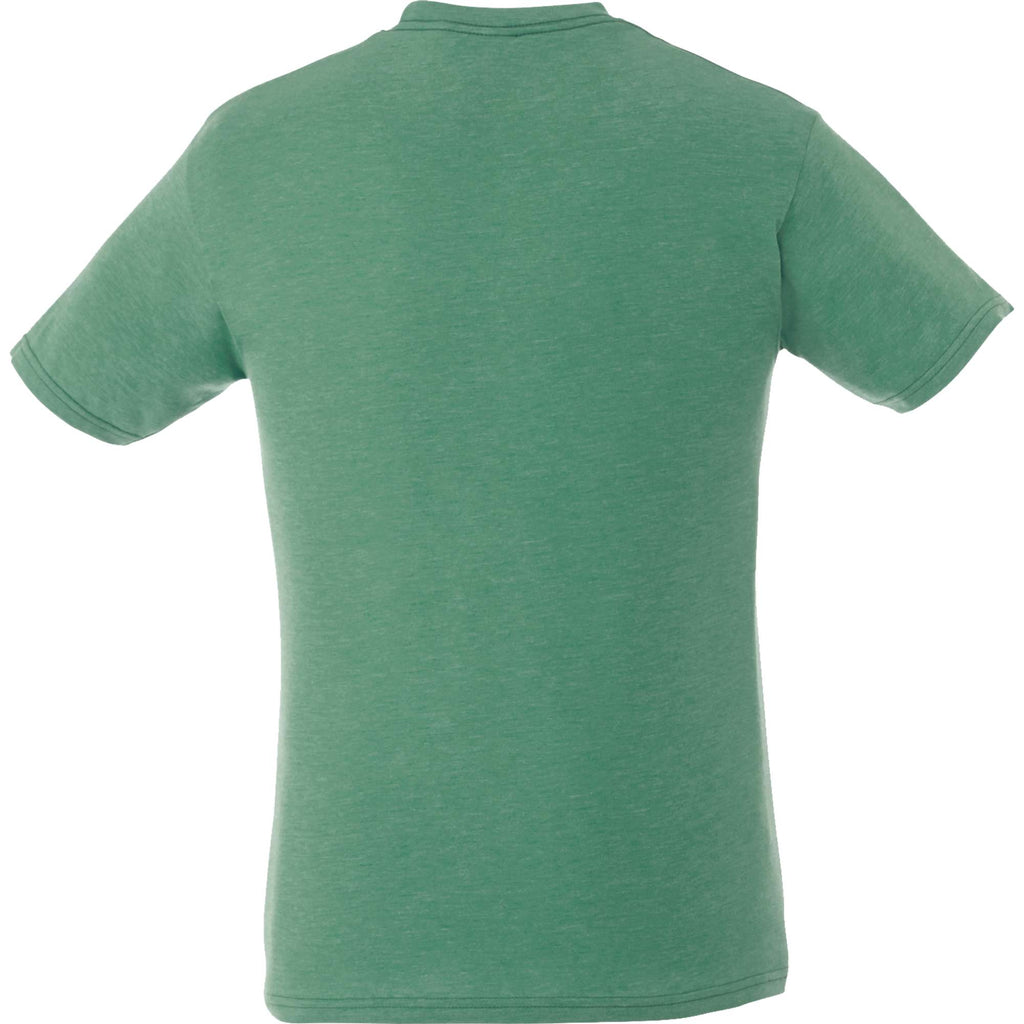 Bodie Crew Neck Short Sleeve Tee for Men Transfer - Kelly Heather - Front Flat