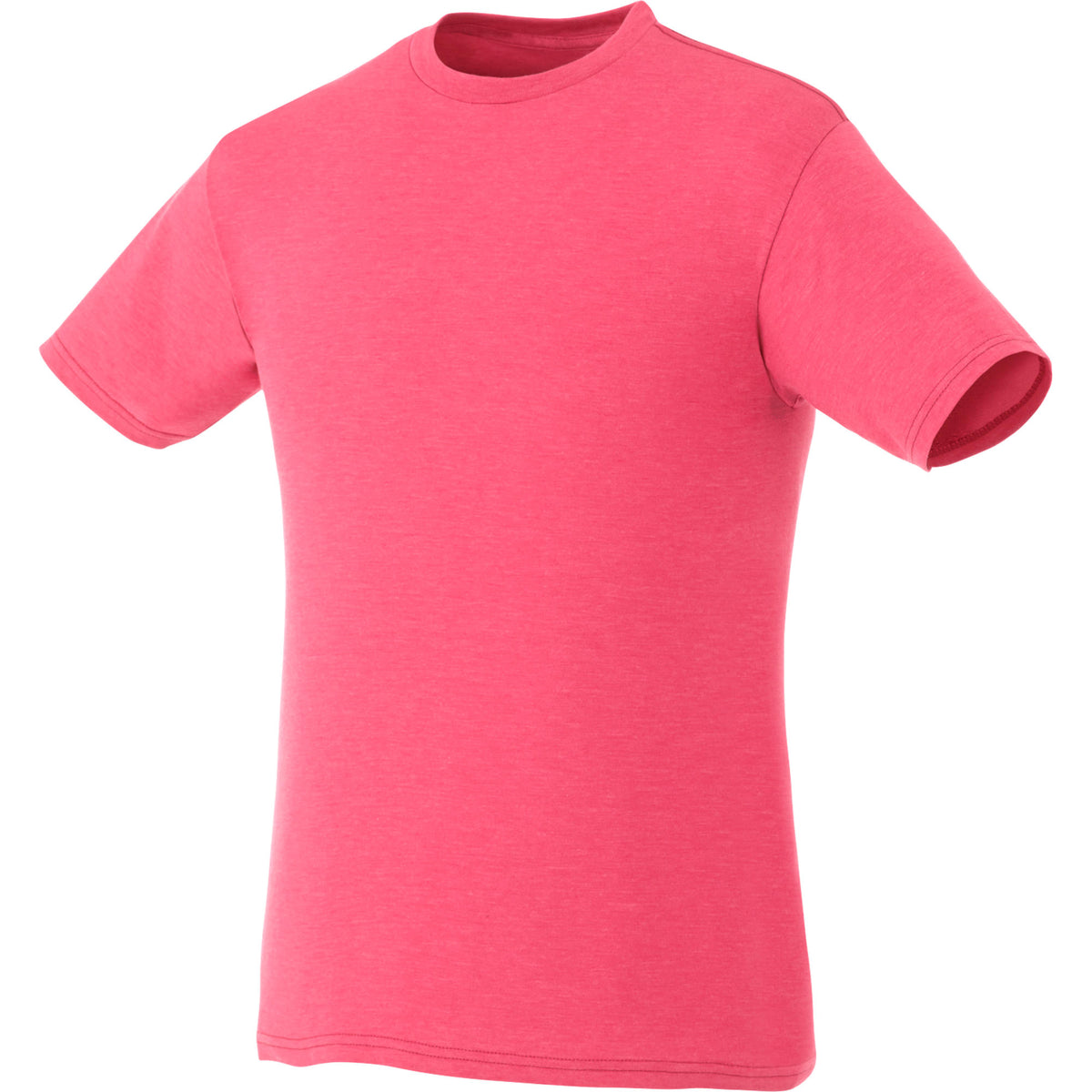 Bodie Crew Neck Short Sleeve Tee for Men Transfer - Magenta Heather - Front Flat