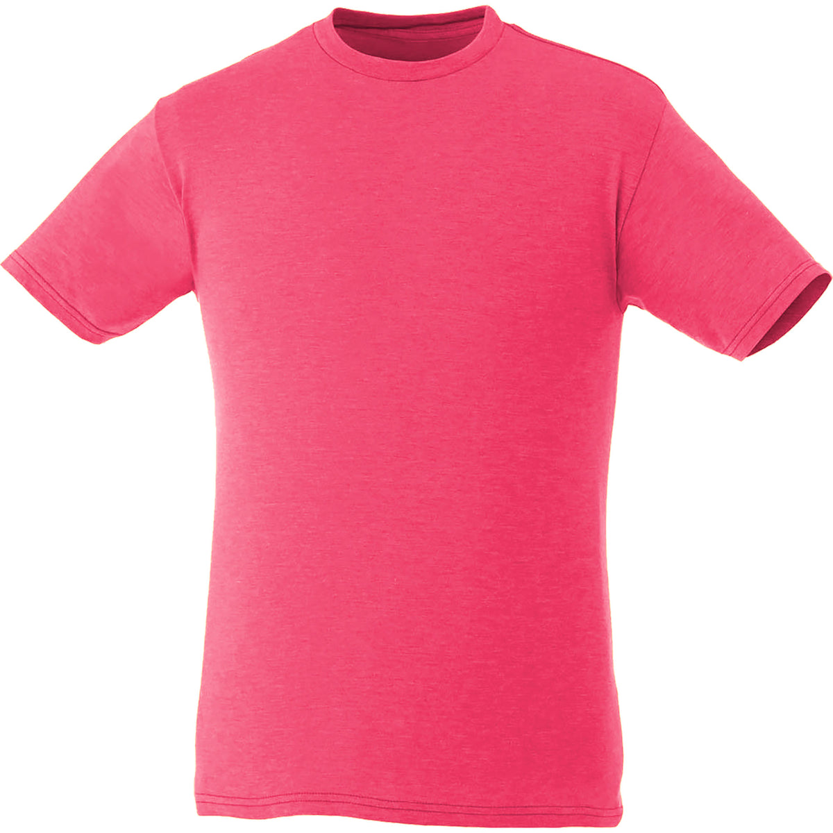 Bodie Crew Neck Short Sleeve Tee for Men Transfer - Magenta Heather - Front