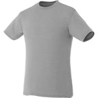 Bodie Crew Neck Short Sleeve Tee for Men Transfer - Medium Heather Grey - Front Flat