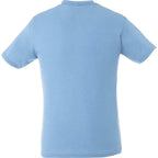 Bodie Crew Neck Short Sleeve Tee for Men Transfer - Sky Heather - Back Flat