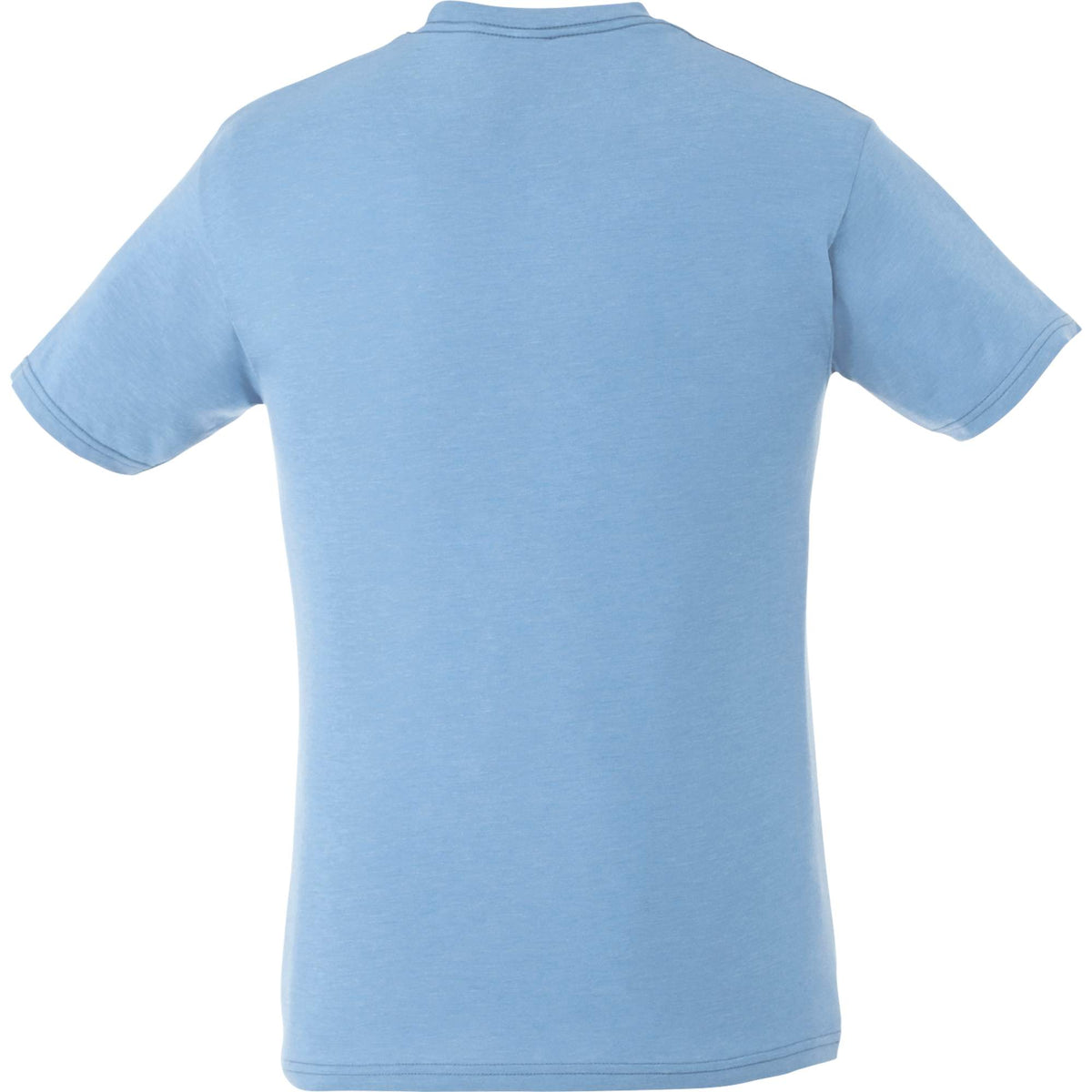 Bodie Crew Neck Short Sleeve Tee for Men Transfer - Sky Heather - Back Flat