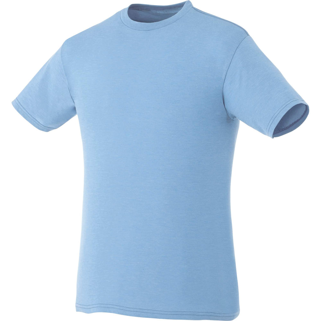 Bodie Crew Neck Short Sleeve Tee for Men Transfer - Sky Heather - Front Flat