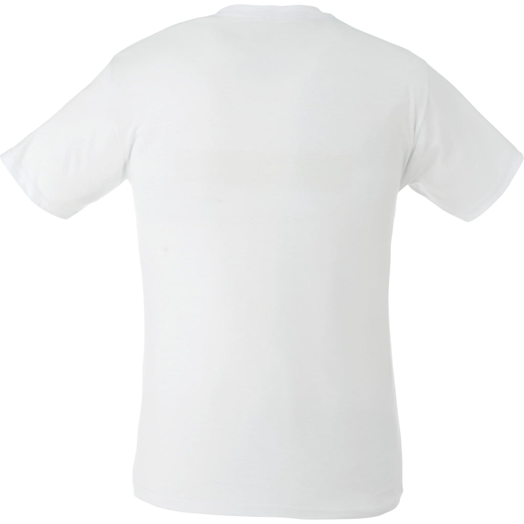 Bodie Crew Neck Short Sleeve Tee for Men Transfer - White - Back Flat