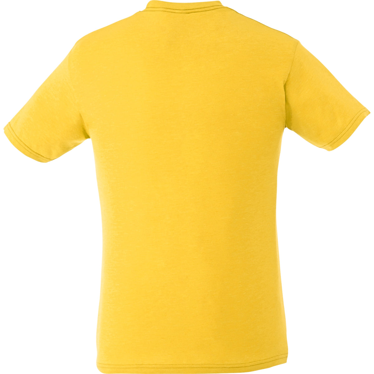Bodie Crew Neck Short Sleeve Tee for Men Transfer - Yellow Heather - Back Flat