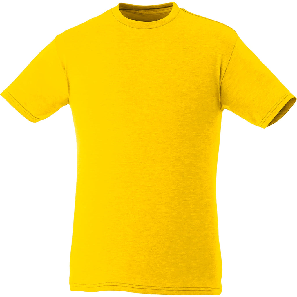 Bodie Crew Neck Short Sleeve Tee for Men Transfer - Yellow Heather - Front