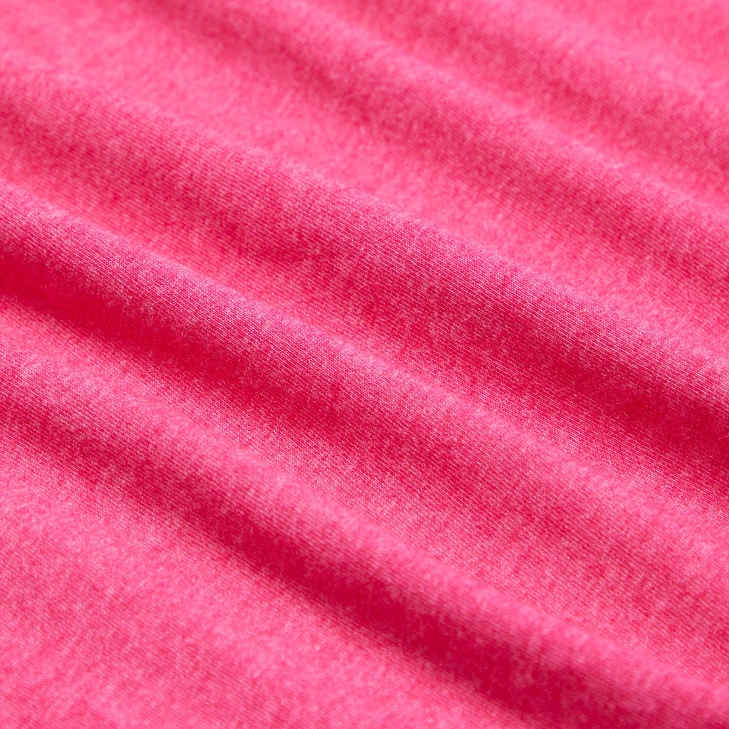 Bodie Crew Neck Tee with Chainstitch Collar for Women Transfer - Magenta Heather - Flat