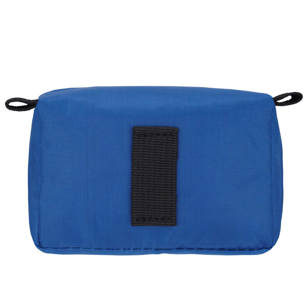 Bolt Nylon First Aid Pouch with Belt Loop, 20 Pieces - Royal - Back