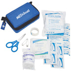 Bolt Nylon First Aid Pouch with Belt Loop, 20 Pieces - Royal - Front