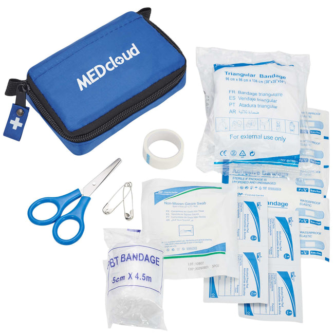 Bolt Nylon First Aid Pouch with Belt Loop, 20 Pieces