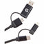 Boost 5-in-1 Laptop Charging Cable, 65W Laser Engraving - Black - Front