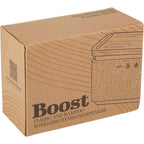 Boost Bamboo and Fabric Speaker with Wireless Charger Full Color - Natural/Gray - Packaging