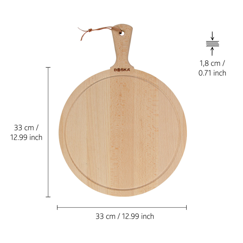 Boska Amigo Round Serving Board, Large Laser Engraving - Wood - View 3