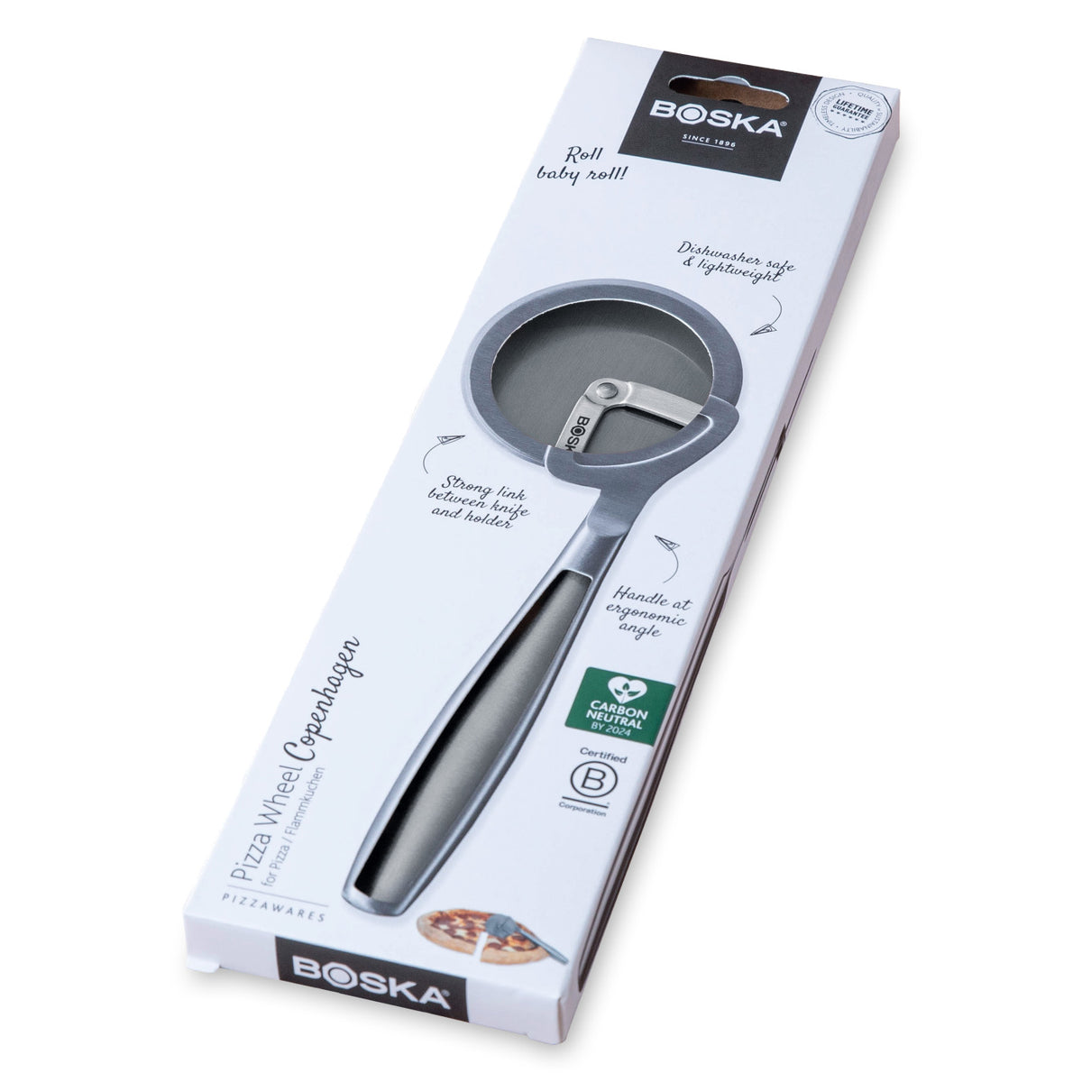 Boska Copenhagen Pizza Wheel Laser Engraving - Stainless Steel - View 6