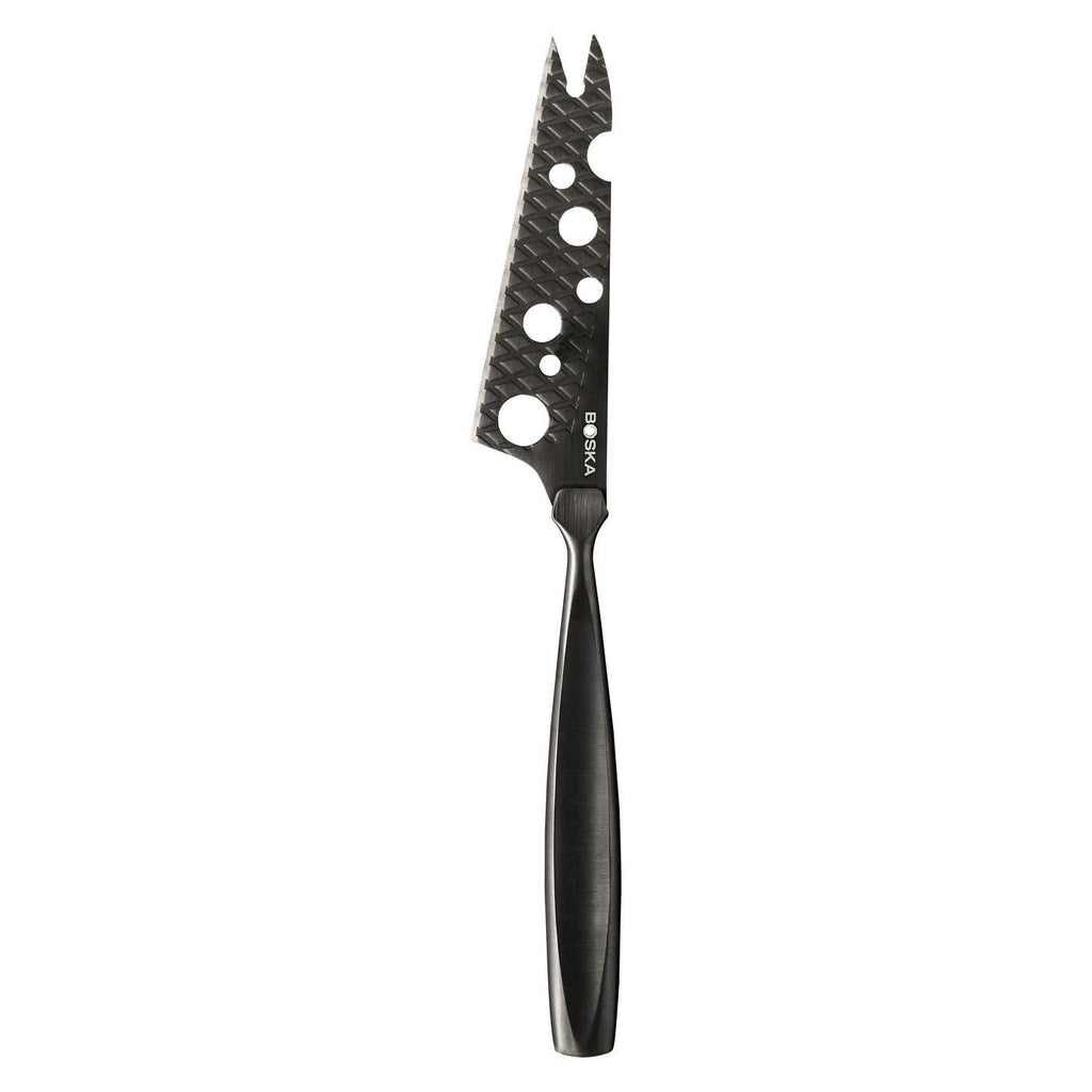 Boska Monaco Cheese Knife Set with Leather Case, Black Laser Engraving - Black - View 5