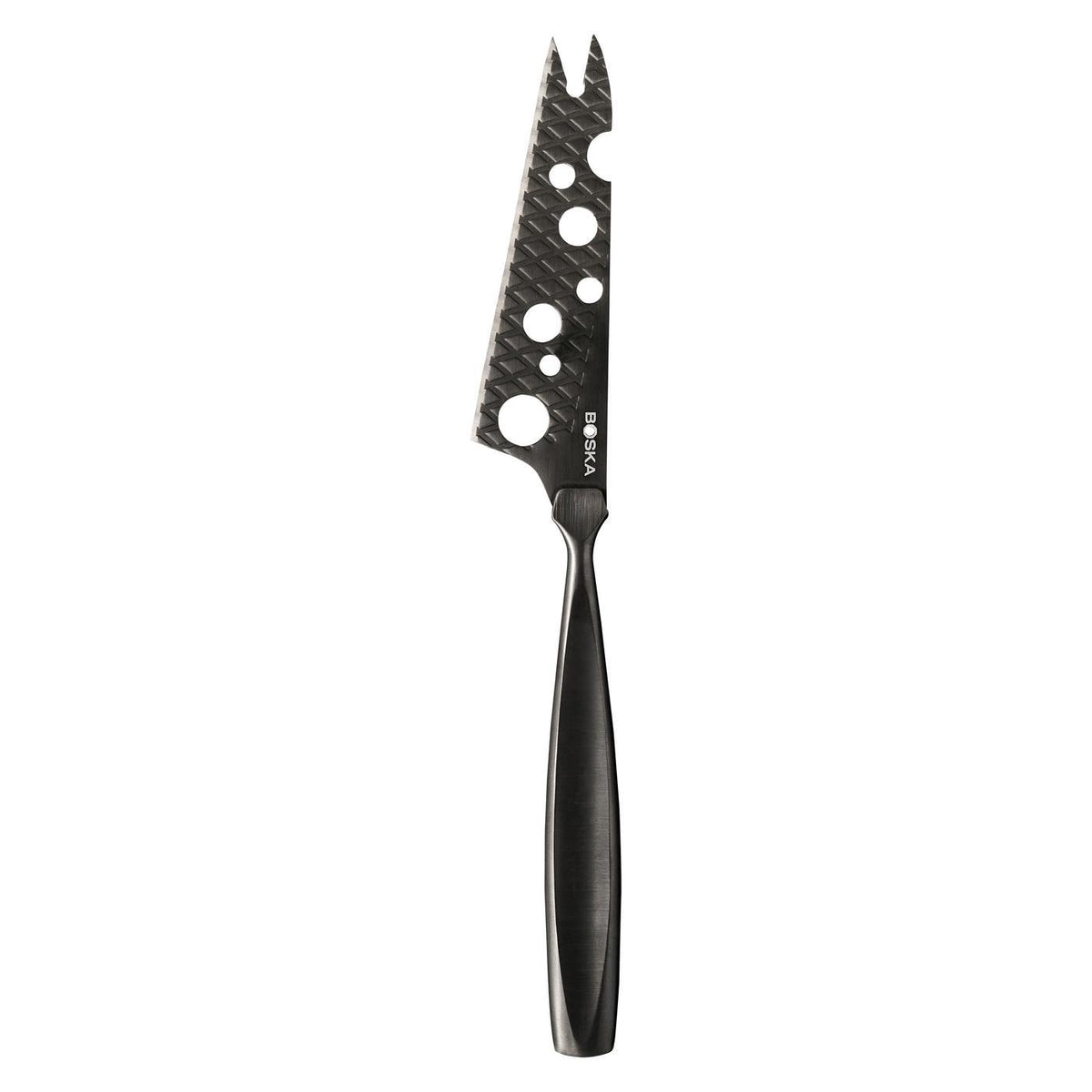 Boska Monaco Cheese Knife Set with Leather Case, Black Laser Engraving - Black - View 5