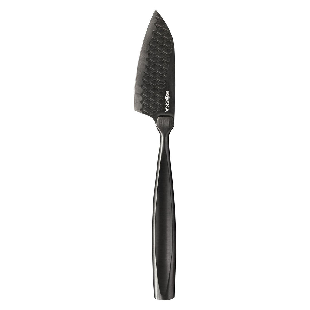 Boska Monaco Cheese Knife Set with Leather Case, Black Laser Engraving - Black - View 6