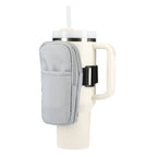 Bottle Buddy Deluxe Pouch for Water Bottles Transfer - Gray - Left Angle