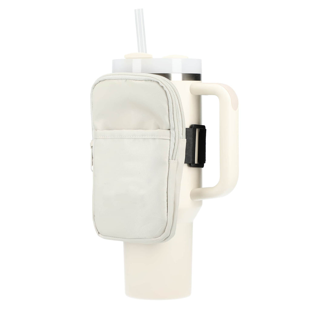 Bottle Buddy Deluxe Pouch for Water Bottles Transfer - Natural - Left Angle