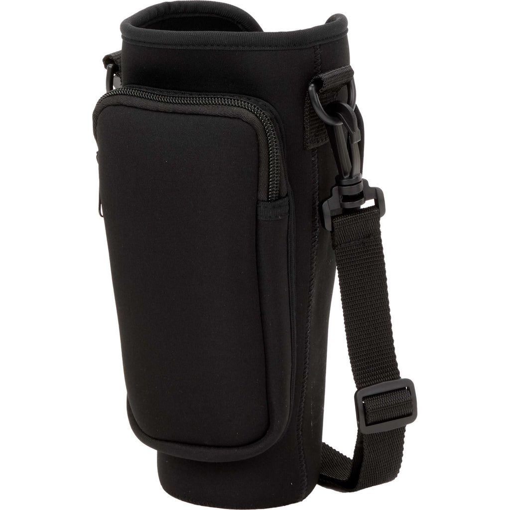 Bottle Buddy Neoprene Sling for 40 oz Tumblers Transfer - Black - Left Angle