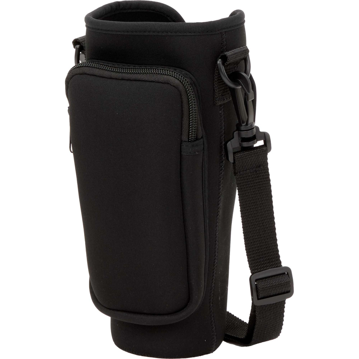 Bottle Buddy Neoprene Sling for 40 oz Tumblers Transfer - Black - Left Angle