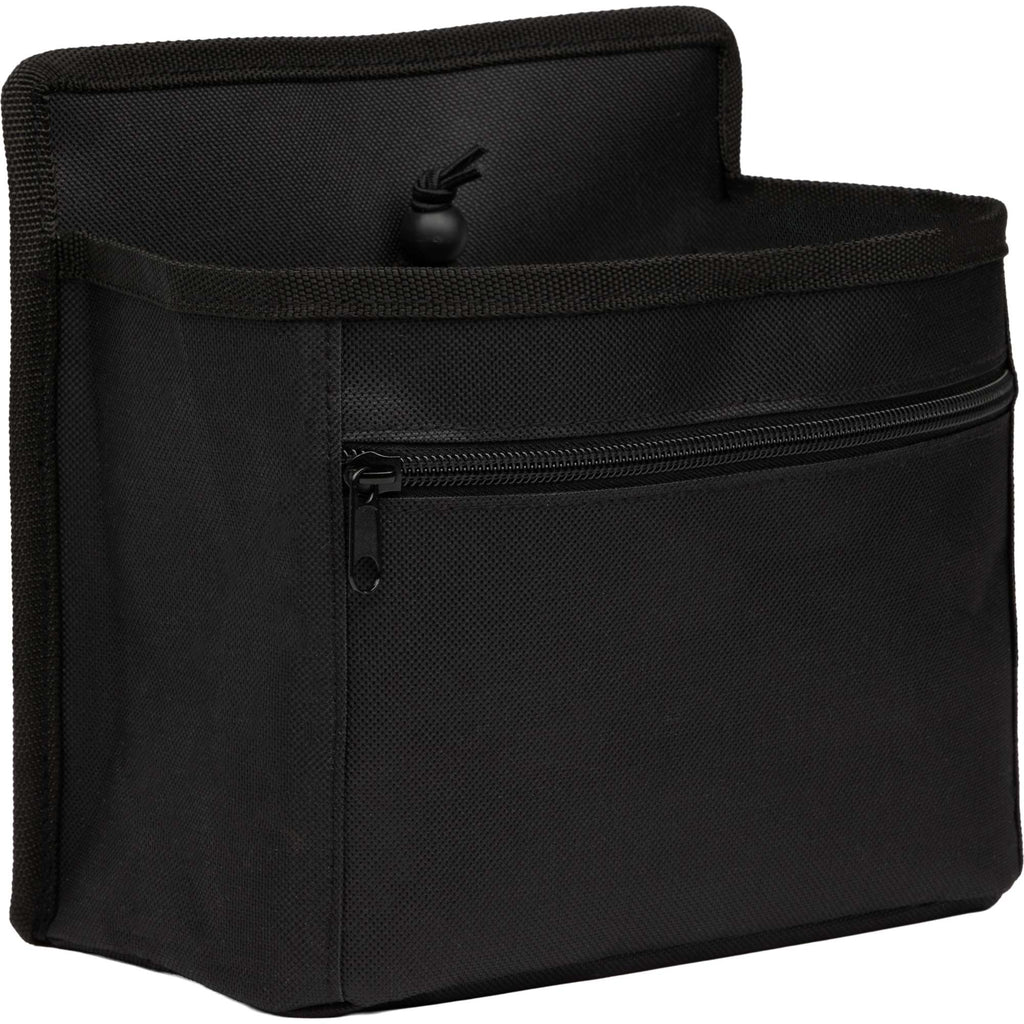 Bottle Buddy Two-Drink Carrier with Trolley Sleeve Embroidery - Black - Right Angle