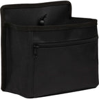 Bottle Buddy Two-Drink Carrier with Trolley Sleeve Embroidery - Black - Right Angle