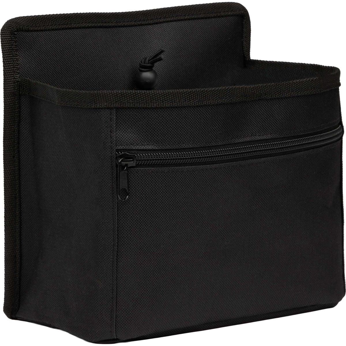 Bottle Buddy Two-Drink Carrier with Trolley Sleeve Embroidery - Black - Right Angle