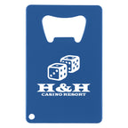 Bottle Opener Shaped Like a Credit Card - Blue - Silk Screen