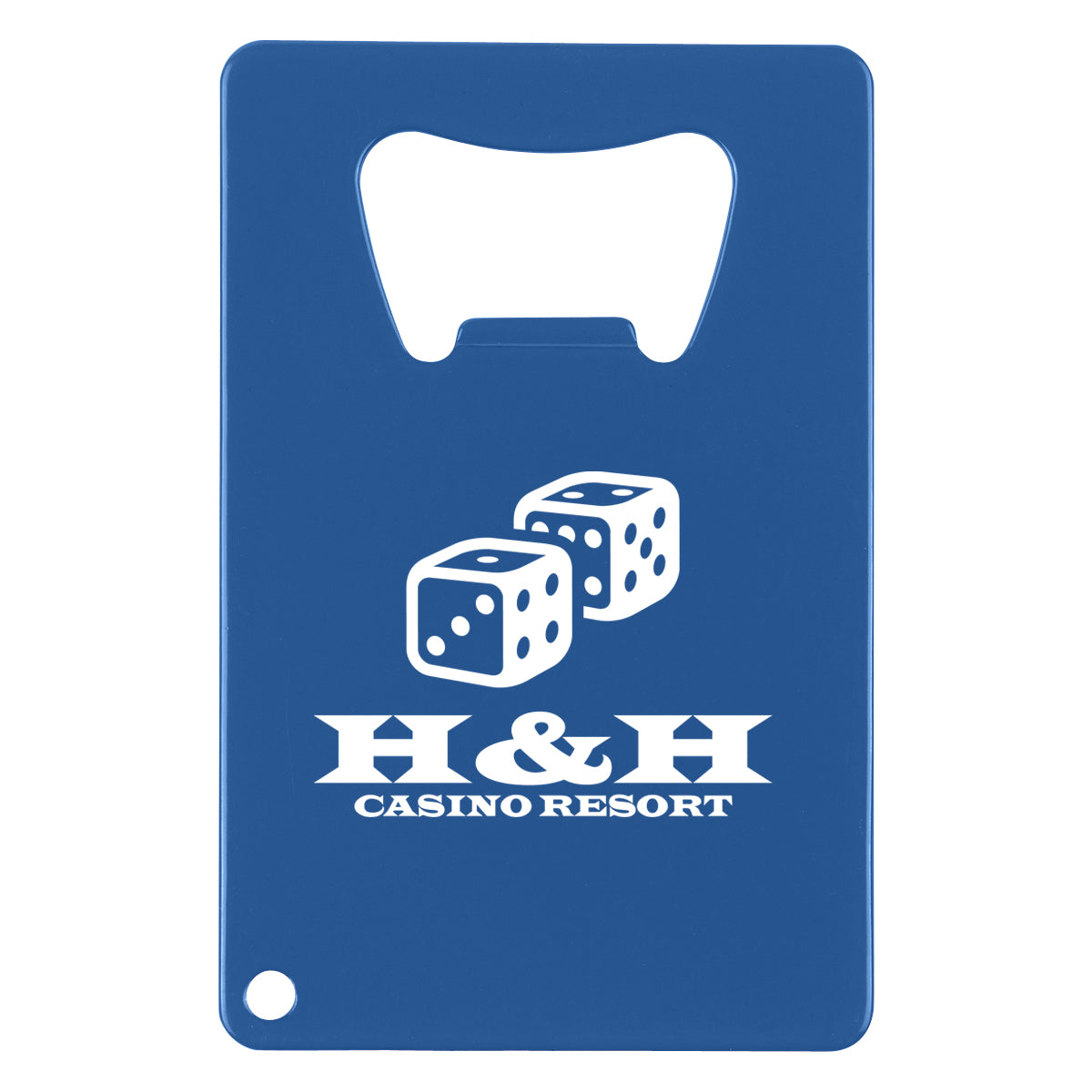 Bottle Opener Shaped Like a Credit Card - Blue - Silk Screen